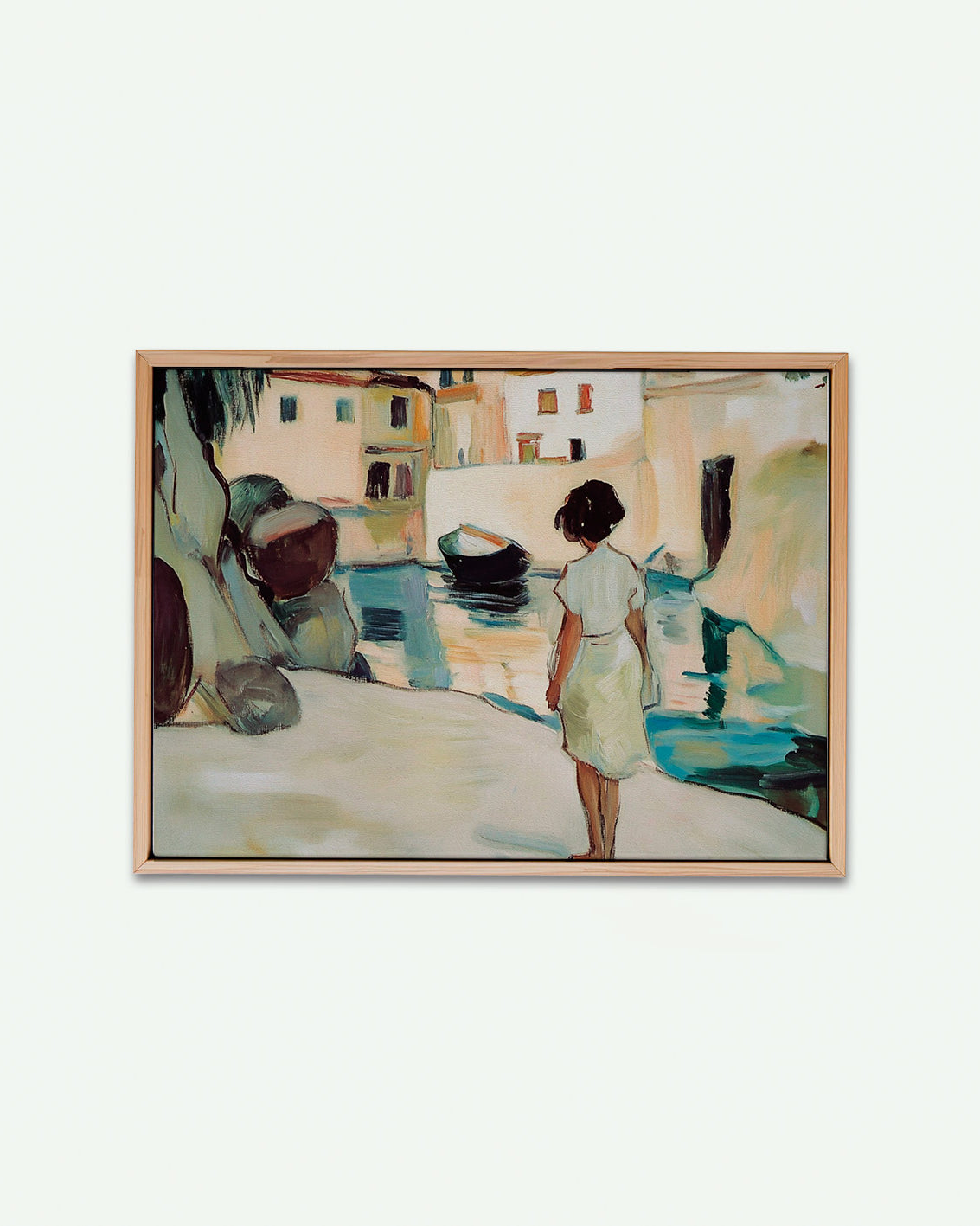 cala dfe Mallorca, pintura olio