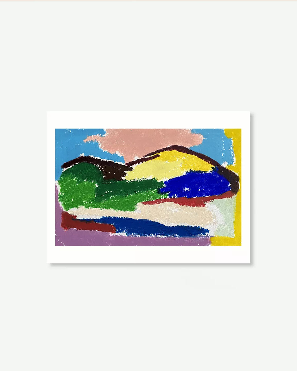 “Póster Les Montagnes en pared de salón decoración hogar”
