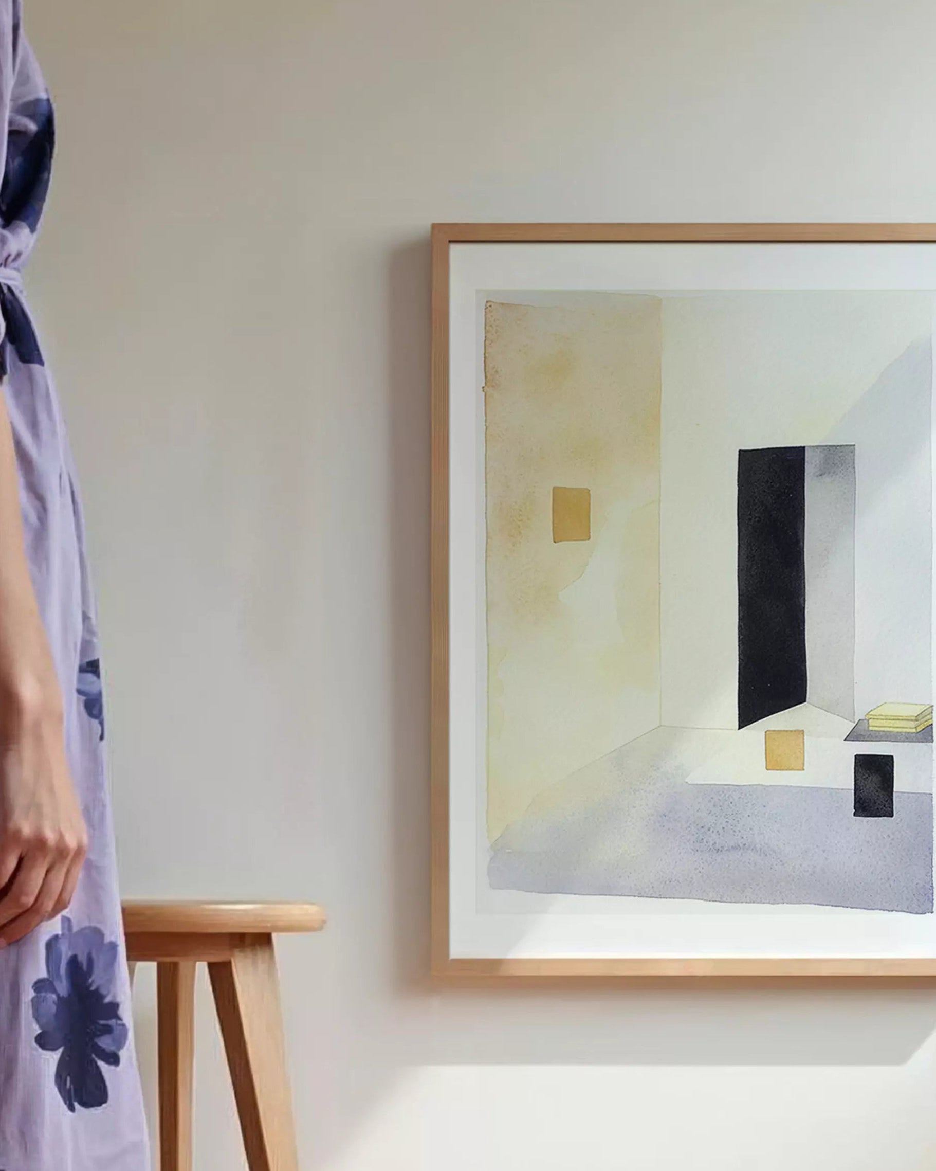 Póster decorativo contemporáneo minimalista para salón o dormitorio