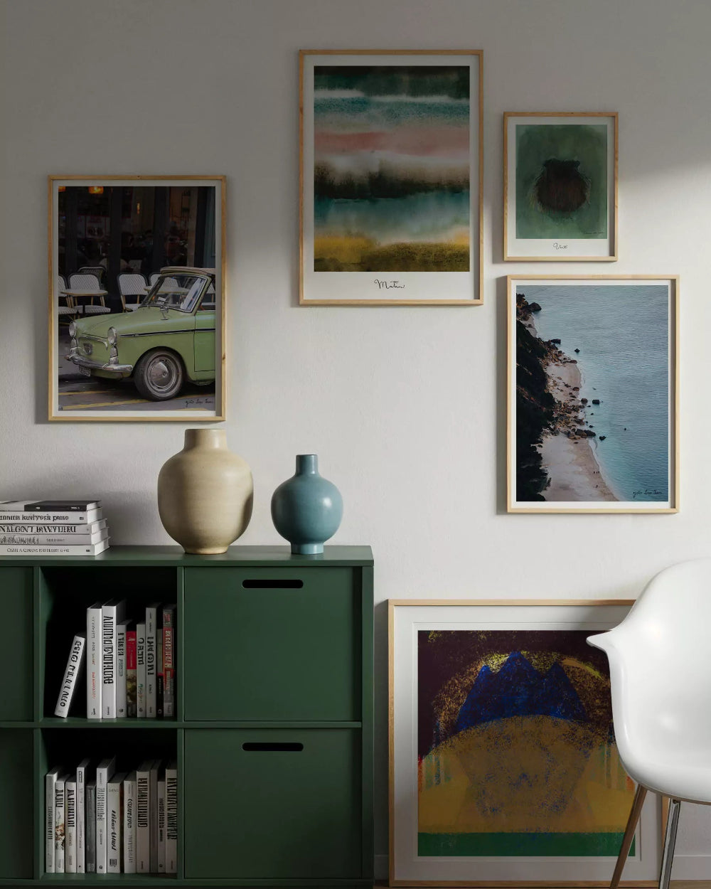 Póster print masculino de fotos y pósteres en tonos tierra.