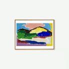 “Póster Les Montagnes A3 y 50×70 cm Emeline Zeller colores vivos”