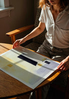 arte en acuarela tonos suaves ideal decoración interior papel mate